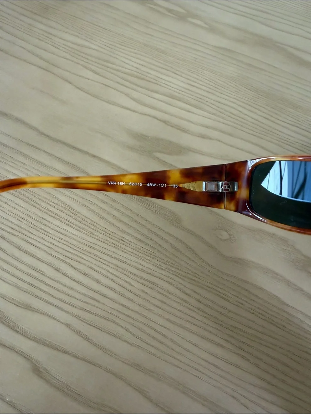Prada VPR18H Tortoiseshell Sunglasses with Crystal Flower